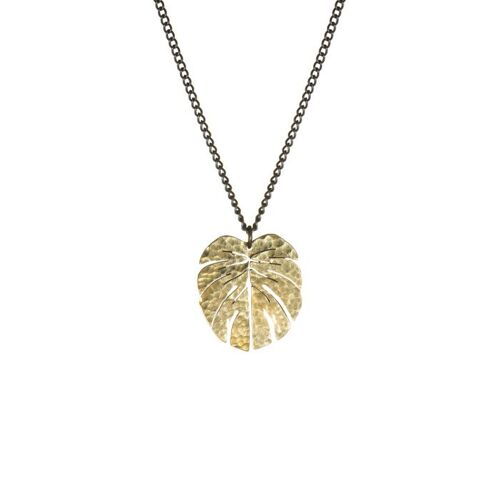 Coralie Tropical Leaf Necklace