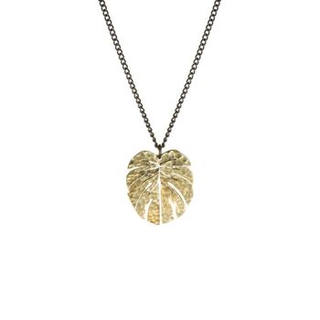 Collier Feuille Tropicale Coralie