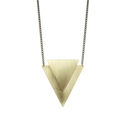 Geometric Brass Lucie Necklace