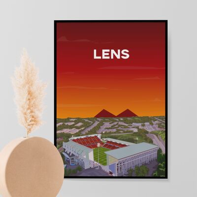 Lente vista desde el cartel del cielo.