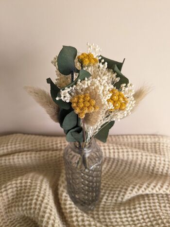 Soleil d’Eté – Petit bouquet de fleurs séchées naturelles pour décoration de table. 4