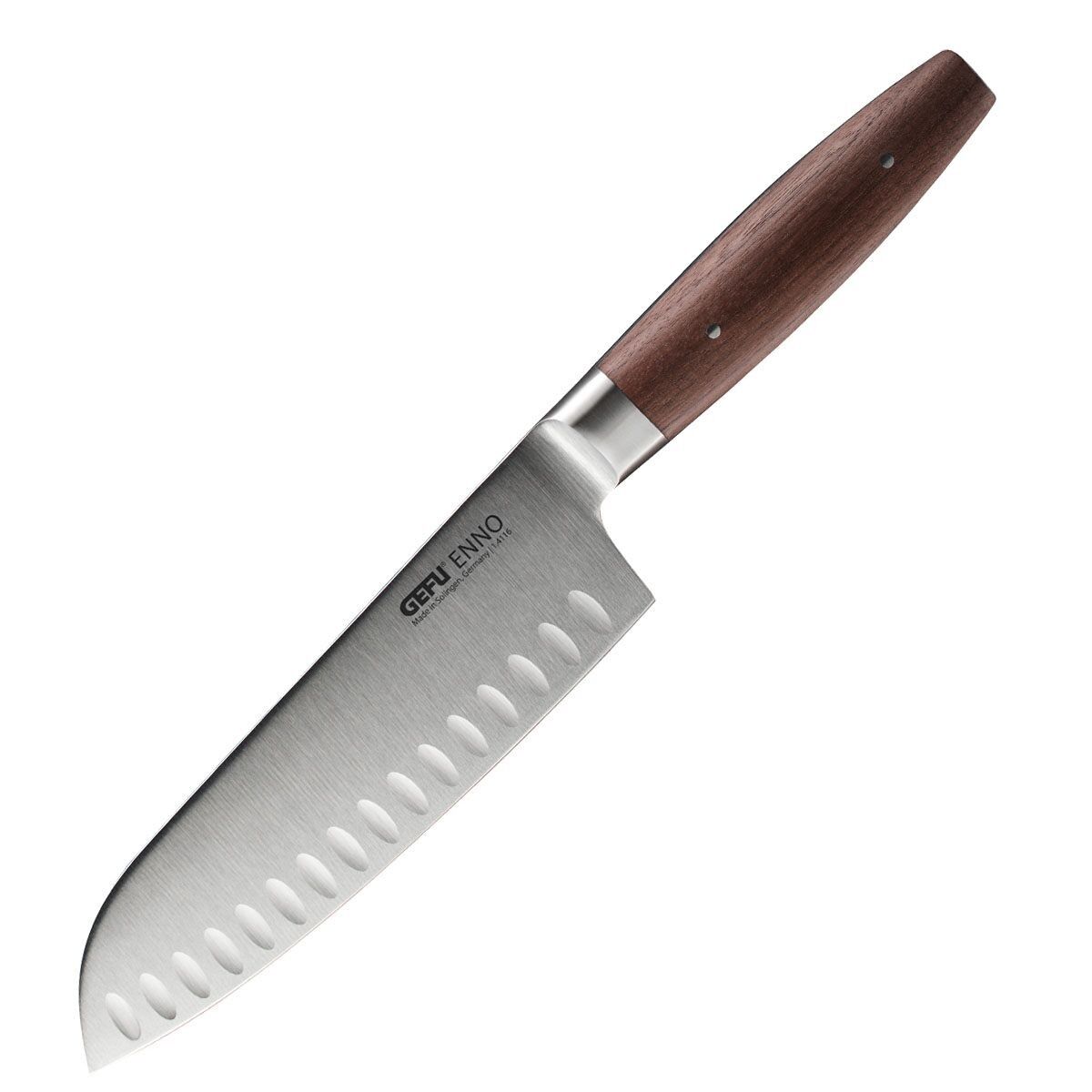 Cuchillo Santoku ENNO, 18cm, filo festoneado
