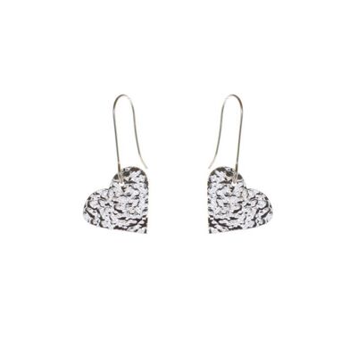 Silver Plated Heart Earrings