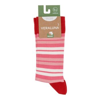 Chaussettes en coton biologique Rayures Produit équitable 10