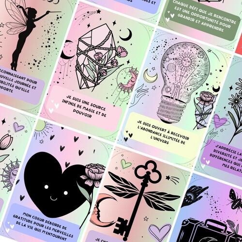 Cartes d'affirmations Positives La Magie en Moi (32 cartes)