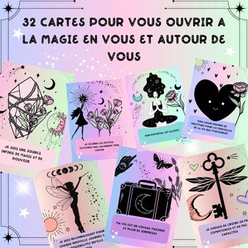 Cartes d'affirmations Positives La Magie en Moi (32 cartes) 3