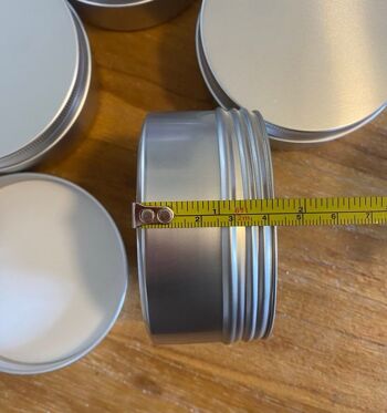 Boîtes en aluminium à couvercle à vis 90 mm x 45 mm 250 ml 3