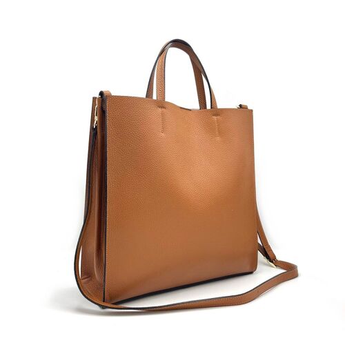 Genuine leather tote bag, Big size, Made in Italy, art. 112495