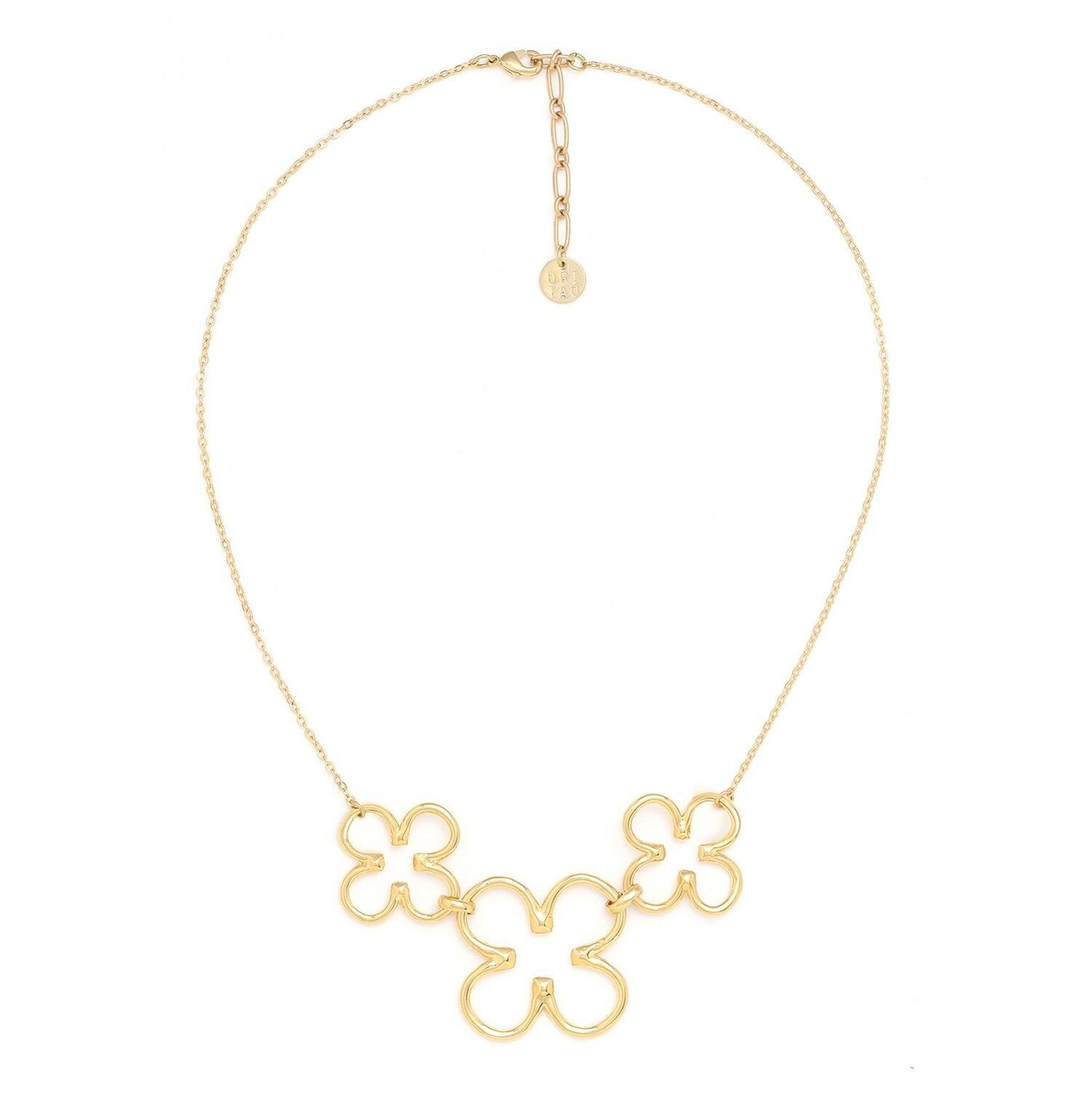 Collar CLOVER 5 tréboles (oro)