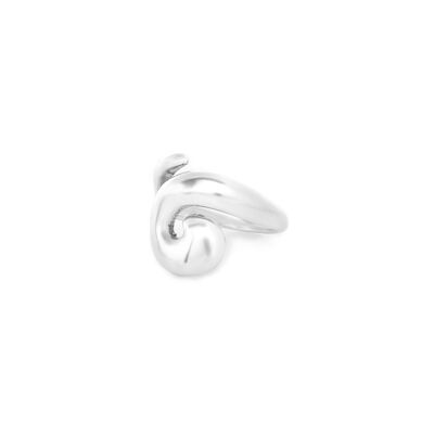 Anello regolabile a spirale BAGYO (argento)