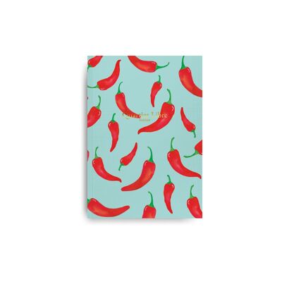 Cuaderno rayado A6 Chiles