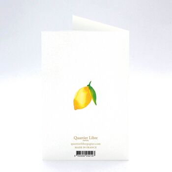 Carte anniversaire Citrons 2