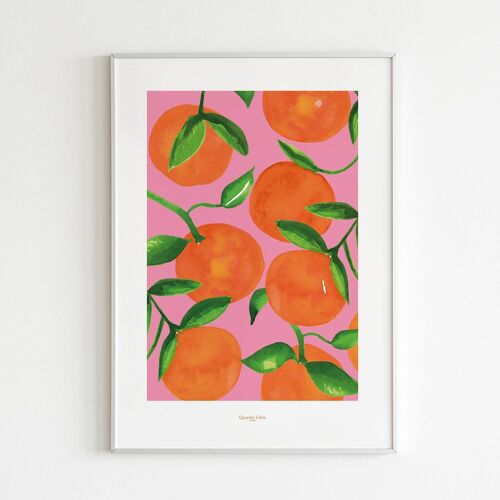 Affiche 30x40 Oranges Quartier Libre