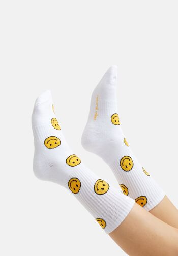 Coffret cadeau chaussettes bio - lot de 2 chaussettes de tennis Smile 4