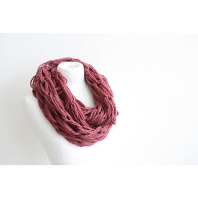 Bordeaux infinity scarf - wool