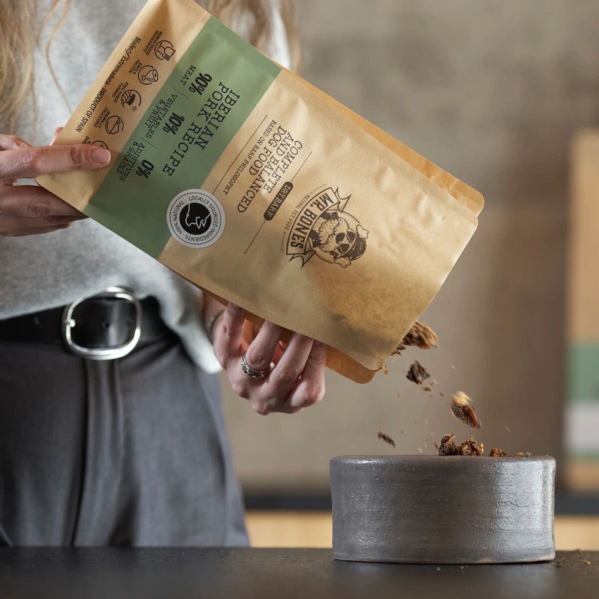 Dry BARF Iberian Pork. Natural Air Dried Dog Food