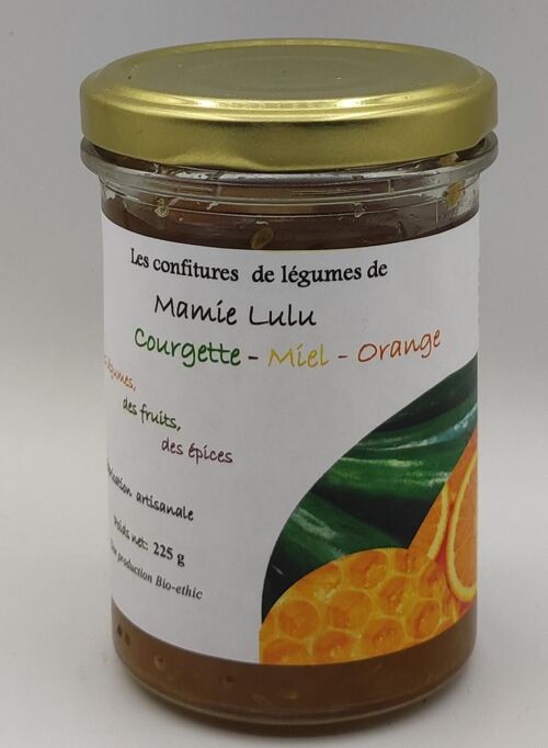 Confiture Courgette - Miel - Orange - 225 g