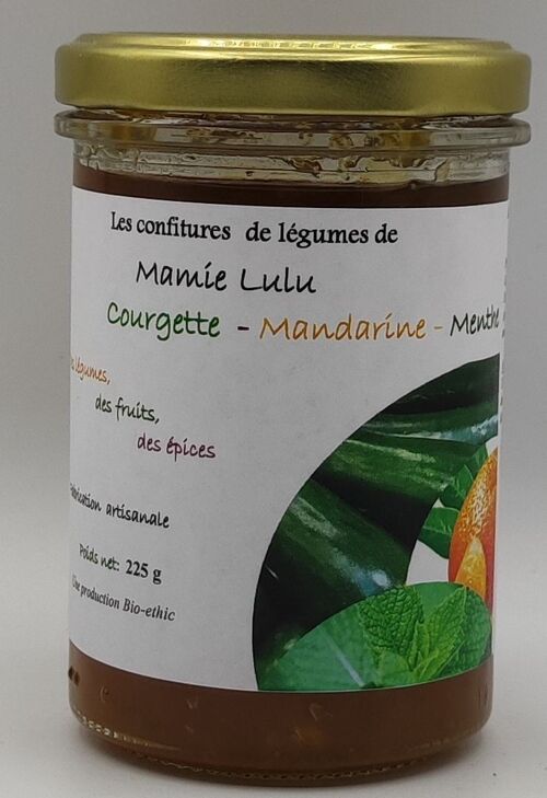 Confiture Courgette - Mandarine - Menthe - 225 g