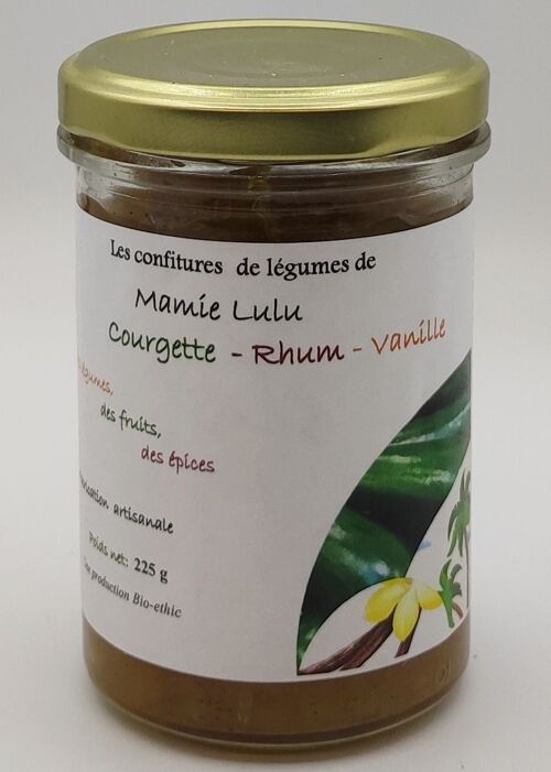 Confiture Courgette - Rhum - Vanille - 225 g