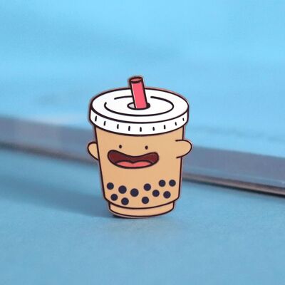Bubble Tea Emaille Pin