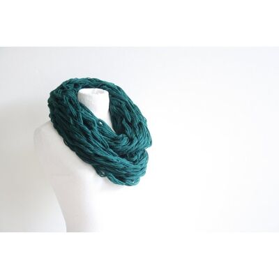 Emerald infinity scarf - acrylic