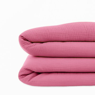Funda nórdica de algodón orgánico rosa