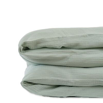 Grüner Bettbezug aus Bio-Baumwolle