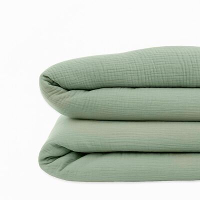 Funda nórdica de algodón orgánico verde