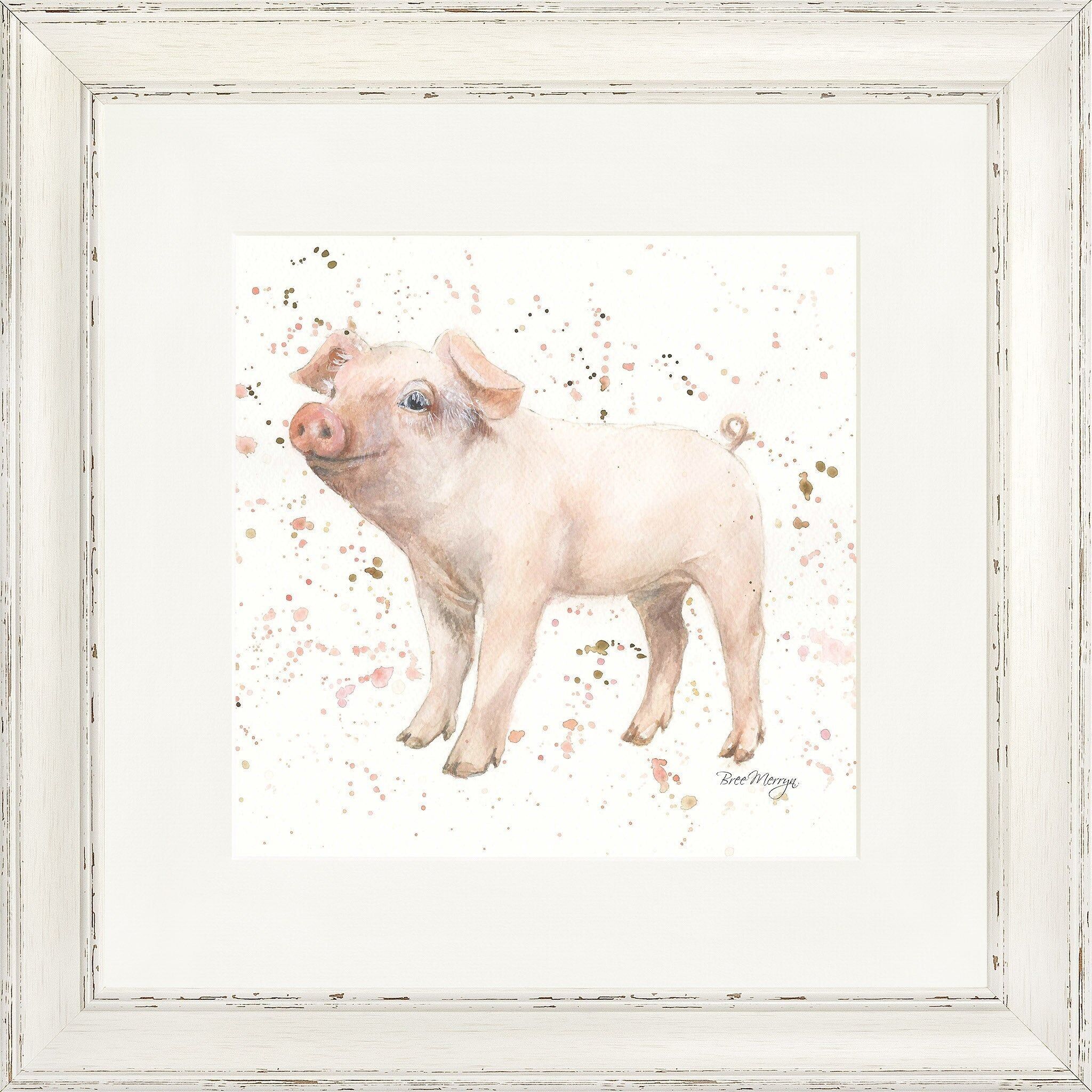 Lámina enmarcada Cuadrado Perla