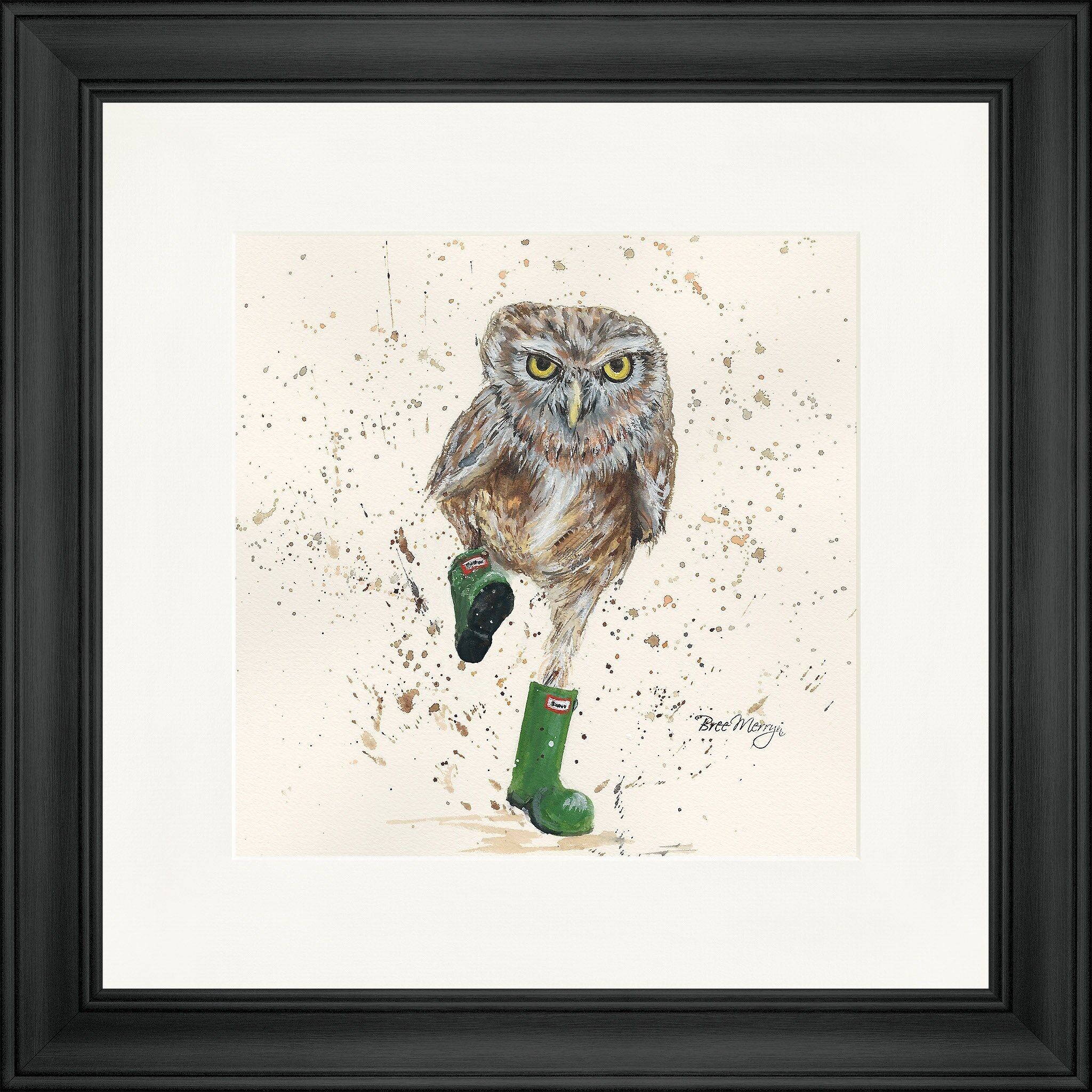 Stampa incorniciata quadrata Oliver con gli stivali