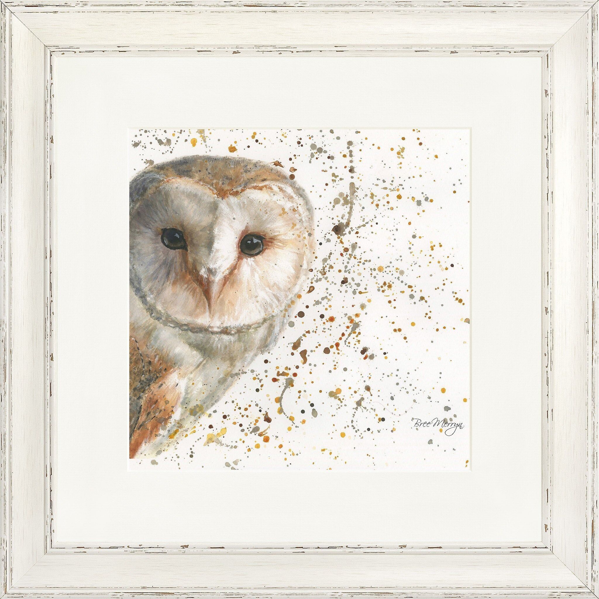 Lámina enmarcada Oliva con símbolos cuadrados