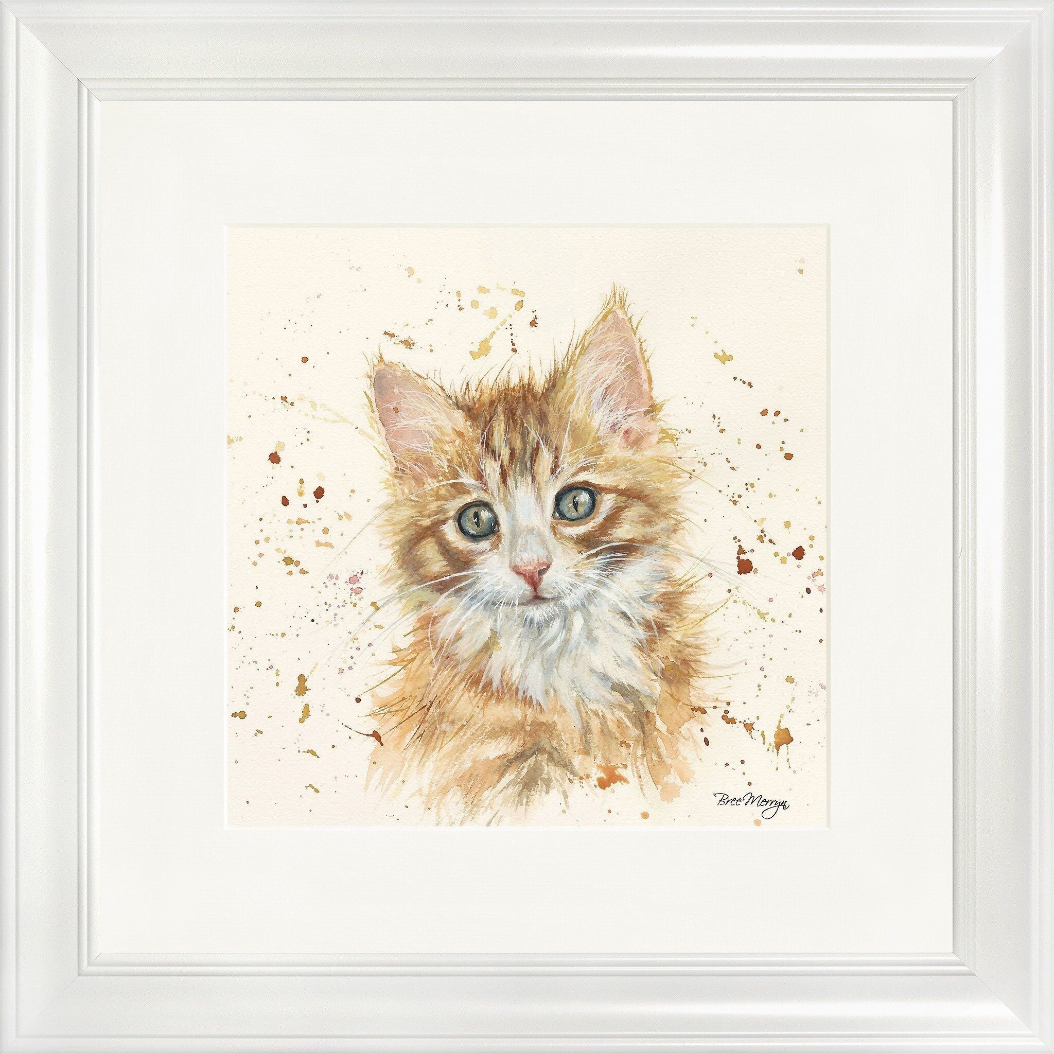 Muskatnuss Quadratischer gerahmter Druck