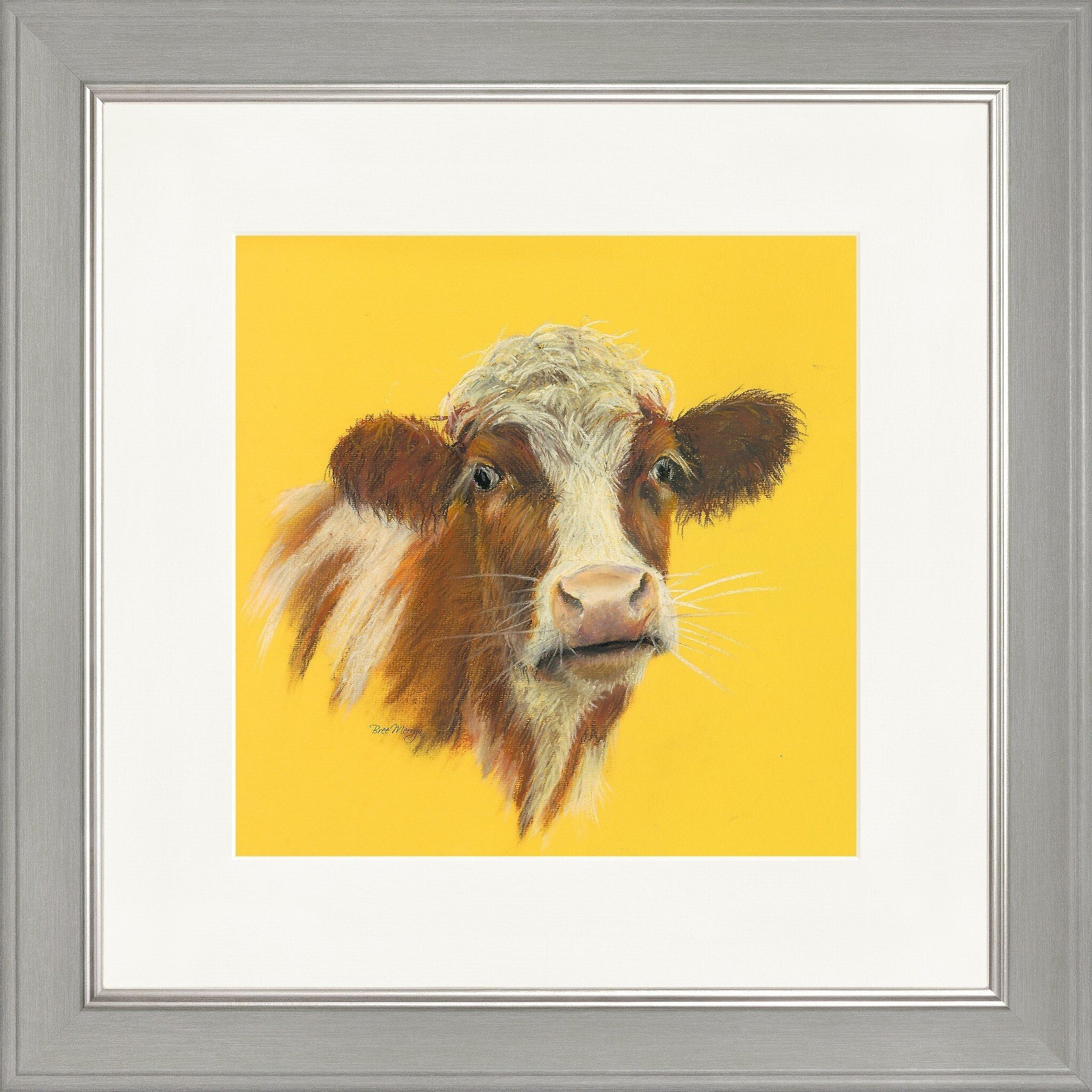 Stampa con cornice quadrata calendula