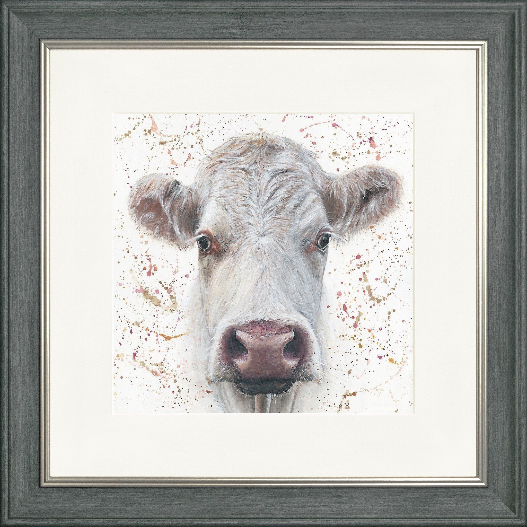 Lámina enmarcada Lily con símbolos cuadrados