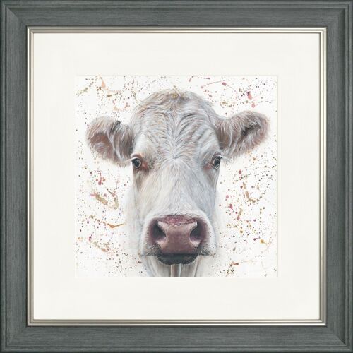 Lily with Splats Square Framed Print