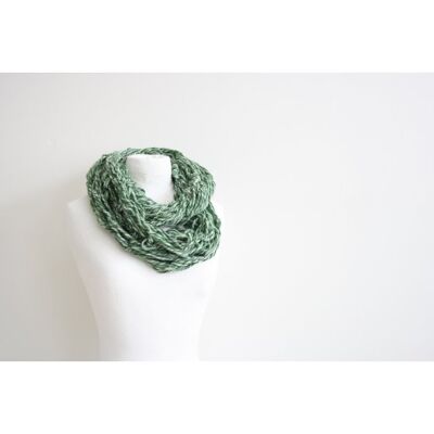 Foulard vert infini - laine