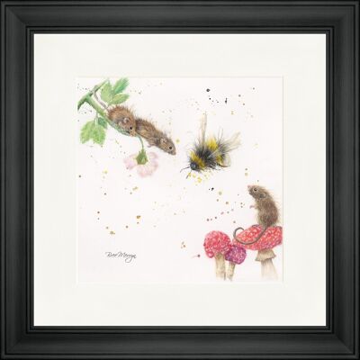 Bumble and the Harvesters Stampa incorniciata quadrata