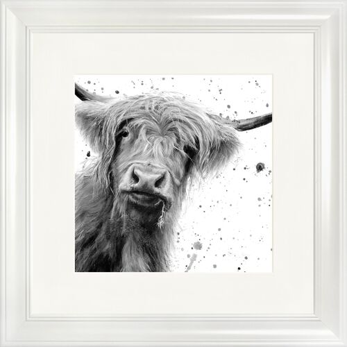 Betsy B&W Square Framed Print