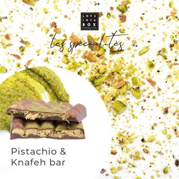 Barre fourrée au chocolat, pistache et knafeh – barre de chocolat au lait fourrée à la pistache et au knafeh "dubai bar" 2