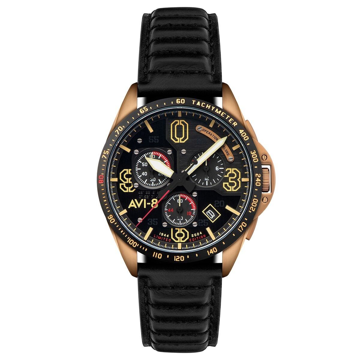 P51 MIUSTANG BLAKESLEE MECA QUARZCHRONOGRAPH D-DAY 80 LIMITIERTE AUFLAGE - AV-4077-06