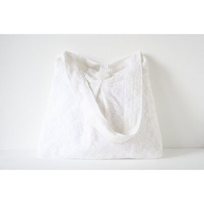 Lace shoulder bag