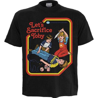 STEVEN RHODES - SACRIFICIAMO TOBY - T-shirt con stampa frontale nera