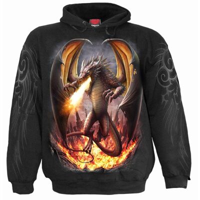 DRACO UNLEASHED - Sudadera negra con capucha