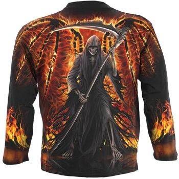 FLAMING DEATH - T-shirt à manches longues noir 2