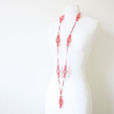 Necklace Long - red