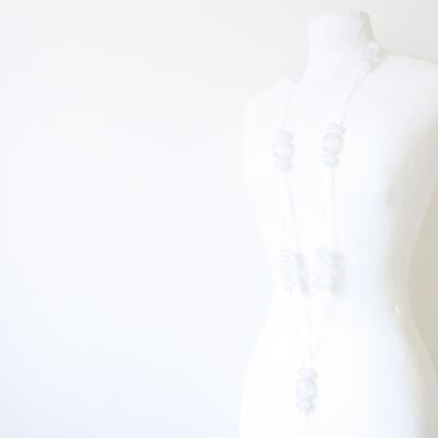 Necklace Long - white