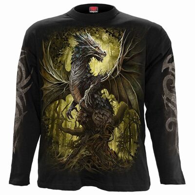 OAK DRAGON - T-shirt a maniche lunghe Nera