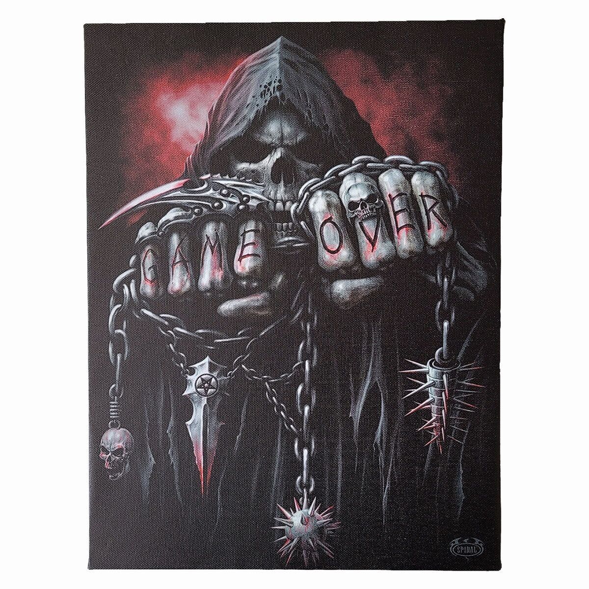 GAME OVER - Leinwandposter 25x19cm