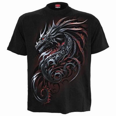 DRAGON SARDS - T-shirt con stampa frontale Nera