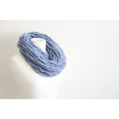 Lavender infinity scarf - wool